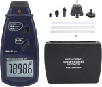 Telituny Digitales Tachometer, 2-in-1 Optisches & kontakts Drehzahlmesser 5-99.999U/min, 5-Stellen LCD mit Beleuchtung, &plusmn;0,05% Genauigkeit f&uuml;r Motoren, Ventilatoren, Fahrzeuge,