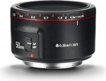 Yongnuo YN50MM F1.8 II AF/MF 0.35M F Lens Black for Canon 5D IV 1DX I 200D II 850D 7D 6DII