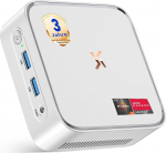 Huidun H80 Mini PC АMD Ryzen 5 (parem kui 4300U/i3-10110U) W11-Pro 16GB RAM 512GB SSD, 4K @ 60Hz UHD miniarvuti WiFi/Bluetooth/USB3.2/Gigabit Ethernet kontorisse, kodukino, kooli jaoks