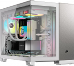 Corsair CC-9011289-Ww Arvutikarp Midi Tower Grigio, Bianco (Corsair 2500x Micro Atx Case Wht/Grey)