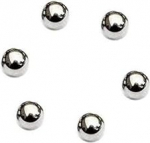 T&auml;ppislaagri teraskuul, 1,96/1,98/2,2/2,03/2,1/2,2/2,3 mm kuul, kruvikeerme 2,4 mm, 100 tk, 100 tk.