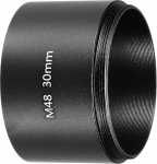 PATIKIL 30mm teleskoopiline pikendus toru, M48 x 0.75mm m&otilde;lemal k&uuml;ljel, alumiiniumsulamist objektiivi adapterr&otilde;ngas, pikendus toru kaamera okulaar teleskoobi tarvikutele, musta v&auml;rvi