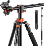 K&F Concept SA254T1 238 cm statiiv, kaamerastatiiv pikendatud 90-kraadise keskmiste sammastega, 360&deg; panoraamfoto statiiv koos kandekotiga ja kiirlukuga Sony, Canon, Nikon DSRL kaameratele