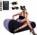 Inflatable Chair Sofa Lounge Chair with Mini USB Powered Air Pump, S-Shape Air Sofa Inflatable Couch, Inflatable Lounge Sofa Deck Chair Multifunction for Indoor Living Room Bedroom (Sofa)