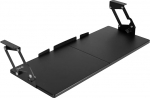 VIVO MOUNT-KB08S Suur arvuti klaviatuuri ja hiire kandik p&ouml;&ouml;ratava k&otilde;rguse reguleerimisega, 12 seadistust, platvormi sahtli kirjutamiseks, must, 27" x 11"