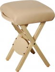 Master Massage Work Stool Folding Stool for Massage Table Stool America Brand Cream Beige