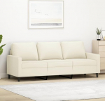 3-kohaline diivan Diivan Lounge diivan L&otilde;&otilde;gastav diivan K&uuml;lalissohva Polsterdatud diivan Elutoa diivan Relax diivan magamistuppa K&uuml;lalistetuba Cream 180 cm Velvet