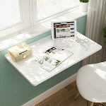 Kokkupandav arvutilaud koos seinakinnitusega v&auml;ikestesse ruumidesse, valikud 60 cm kuni 120 cm, ideaalne kodukontorisse v&otilde;i k&ouml;&ouml;ki, baarilaud