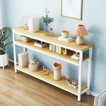 Generisch Konsolentische f&uuml;r Das Wohnzimmer, Stabiler Tisch Hinter Dem Sofa, K&uuml;Chenbartisch mit Stauraum, Hohe Bartische f&uuml;r Wohnzimmerk&uuml;Che(Walnut,31.5 * 7.9 * 39.4inch)