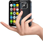 Vastupidav mini nutitelefon, lukustamata mini mobiiltelefon Android 12, 3000mAh aku, 3,88-tolline IP68 veekindel telefon Dual SIM, matkavalgus, OTG, GPS, n&auml;otuvastus (6GB + 128GB)