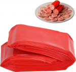 Tissting vorstikarp 20 m x 45 mm S&ouml;&ouml;gik&otilde;lbmatu plastist vorstikarp k&otilde;rge temperatuurikindlusega kunstsoolestik karbid Suitsetatav vorstikarp toorvorstile, hot dogile, kodustele vorstidele