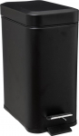 5five Rectangular Waste Bin Soft Close Stainless Steel 5 L Black