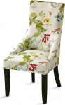 Liykimt Stretch Chair Cover with Backrest Washable Padded Arm Dining Chair with Nail Trim for Dining Room Living Room (Beige/Olive, 1)