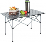 relaxdays Camping laud, kokkupandav k&uuml;ljelaud, HBT 55 x 95 x 53 cm, telkimine ja piknik, kokkupandav laud, teras, h&otilde;bedane