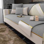 Diivanikate - Sametist diivanikate libisemiskindla aluskattega L-kujuline / U-kujuline / nurgadiivan 4/3/2/1 istekohaga, diivanikaitse koera kasside kriimustust&otilde;rje (70 x 210 cm)