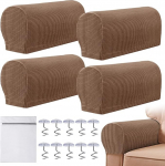 K&auml;etugede tooli katted, Stretch tugitooli katted k&auml;etugede jaoks, libisemiskindel m&ouml;&ouml;bli kaitsja koos pesukotiga, masinpesu, k&auml;etugede kate diivanile diivanile (tumehall) (tumehall)