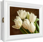 Cer-Plast Wooden Key Cabinet Wall Cabinet with Key Rack Wall Organiser for Key Storage Key Cabinet Vintage Look Wooden Key Box