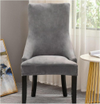 Stretch Velvet toolikatted madala k&auml;etoega, komplekt 1/2/4, kontori k&otilde;rge seljatoega tooli kate, tugitooli kaitsev kate Kiche, s&ouml;&ouml;gituba, pulm, pidu, hotell, hall, 2 t&uuml;kki