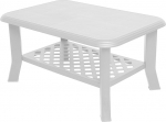 Dmora - kohvilaud koos ajakirjaalusega Made in Italy Valge v&auml;rv 90 x 46 x 60 cm