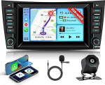 Hodozzy 2G + 64G autoraadio Mercedes-Benz E-klassile W211 CLS-klassile W219 koos juhtmevaba Carplay Android autoga, 2 DIN raadio, 7-tolline puuteekraan koos Navi, Bluetooth, WiFi, DSP FM/RDS Canbus tagurdamine