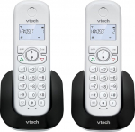 VTech CS1501 Casa Duo juhtmeta telefon, DECT-telefon koos k&auml;ed-vabaduse ja k&otilde;neblokeeringuga, topeltlaadimine, helistaja tuvastamine, LCD-ekraan taustavalgusega ja klaviatuur, &ouml;korežiim, valge v&auml;rviga