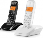 Telefono fisso motorola s1202 duo nero bianco (1000044456)