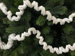 Dmora - Weihnachtsdekoration Morteratsch, Weihnachtsdekor, Weihnachtsornament, Festliche Dekoration, Made in Italy, 2000x7 h7 cm, Wei&szlig;