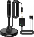 Chaowei antenniv&otilde;imendi dvb-t2 magnetilise alusega v&auml;lis- ja siseruumides kasutamiseks, 120 miili dvbt2 antenn aktiivne koos v&auml;lise v&otilde;imendiga, 6,5 jalga koaksiaalkaabel