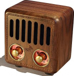 Opis Radio 2 - Mini Walnut Nostalgia Vintage raadio koos Bluetooth k&otilde;lariga Retro disainiga puidust valmistatud raadio