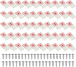 PATIKIL 150 LED-valgusriba klambrite pakett, 10 mm v&auml;litingimustes kasutatavate valgustite kinnitusklambrid, isekleepuv LED-valgustuse hoidja, kaabli korraldaja koos kruvide kinnitusega, valge v&auml;rvi