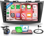 4G + 64G Androidi autoraadio Suzuki Swift 2011-2017 Suzuki Ertiga 2012-2017 traadita Carplay 9-tolline autoraadio koos Android auto navigatsiooniga GPS WiFi peeglilink Bluetooth FM/RDS/DAB/DVR/SWC tagumine vaade
