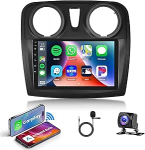 2G + 64G juhtmevaba Carplay Android 13 Autoradio 2 DIN Renault Dacia Logan 2 Sandero B52 2012-2019 9-tolline autoraadio koos Android autonavigatsiooniga GPS WiFi Mirror Link Bluetooth FM/RDS/DAB/SWC