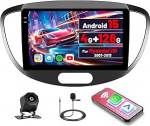 [4G+128G] Inefala Android 15 Autoradio f&uuml;r Hyundai i10 2007-2013 mit Wireless Carplay Android Auto, 9 Zoll Touchscreen Radio Bluetooth mit Navi GPS WiFi RDS/FM SWC R&uuml;ckfahrkamera Mic