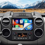 OiLiehu 2+64GB Android 13 autoraadio Citro&euml;n Berlingo 2015-2018/Peugeot Partner 2008-2019 - 9-tolline IPS puuteekraan, traadita CarPlay & Android Car, GPS, offline navigatsioon, tagurduskaamera, SWC