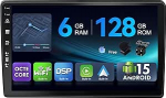 [6G + 128G, Octa-Core] - MSD Autoradio Hyundai I40 (2012-2016) | Android 15 GPS navigatsiooniradio | CarPlay Android auto roolijuhtimine Dual Band WiFi DSP DAB | Tagurduskaamera MIC | 2 DIN