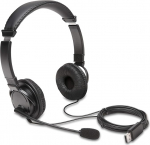 Kensington K97601WW USB HiFi k&otilde;rvaklapid mikrofoniga, kvaliteetne stereoheli, reguleeritav m&uuml;rasummutusega mikrofoniga k&otilde;rvaklapid konverentside, k&otilde;nede v&otilde;i m&auml;ngude jaoks, mustad