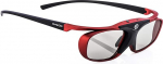 Hi-SHOCK RF Pro Scarlet Heaven - Juhtmevabad 3D prillid EPSON, JVC, Sony 3D projektorile - &uuml;hildub ELPGS03 - JVC PK-AG3 & PK-EM2 Emitteriga - TDGBT500A - Shutter prillid - 120 Hz - laetav