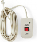 NEDIS PIMSRC05WT Power Inverteri kaugjuhtimispult modifitseeritud siinuslaine inverteri kaablile 5,00 m valge 5,00 m