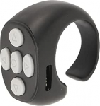 Tiktoki kaugjuhtimispuldi s&otilde;rmejuhtimispuldi jaoks Bluetooth kerimisr&otilde;ngas, juhtmeta telefonikaamera Selfie Shutter, mis &uuml;hildub Androidiga (must)