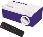 Lexibook, PRJ150 Mini HD videoprojektor kodukino sisseehitatud k&otilde;lar + kaugjuhtimispult HDMI/USB/AV/Micro SD port, sinine/valge