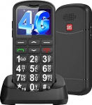 4G vanemate mobiiltelefon ilma lepinguta suurte nuppudega, eakate mobiiltelefon USB-C, 1,7-tolline LCD, pension&auml;ride mobiiltelefon suurte nuppudega mobiiltelefon koos SOS-funktsiooniga, taskulamp, laadimine