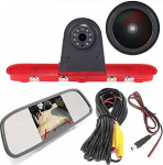 18 mm objektiivi tippkvaliteediga tagurduskaamera + 4,3-tolline tahavaatepeegel pidurituli auto katuseline tagurduskaamera Citroen Dispatch/Toyota Proace/Peugeot Expert Traveller Van 3 Transporter 2016 jaoks