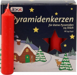 OLShop AG Pakk 3 p&uuml;ramiidk&uuml;&uuml;nlaid V&auml;ike Punane Umbes 14 x 74 mm (3 x 24 tk) J&otilde;uluk&uuml;&uuml;nlad, advendik&uuml;&uuml;nlad, j&otilde;uluk&uuml;&uuml;nlad, kuusk&uuml;&uuml;nlad, k&uuml;&uuml;nlad, k&uuml;&uuml;nlad