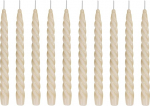 Ebersbacher Kerzenfabrik GmbH Renaissance Taper Candles Twisted Champagne Pakend 10 tk Suurus ca 22 x 250 mm Individuaalselt fooliumiga