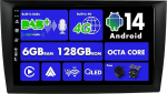 SXAUTO Android 14 - Sisseehitatud 4G LTE DAB - 6G + 128G - Autoradio VW Golf 6 (2008-2016) GPS navigatsiooniraadio - WiFi - CarPlay Android Auto - Kaamera + mikrofon - DSP roolijuhtimine - QLED 9 tolli 2