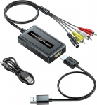 PARUIEN 2 in 1 HDMI S-Video/RCA konverter, 1080P Svideo adapter, komposiit AV + R/L audio konverter, mis &uuml;hildub DVD/PS3/PS4/TV Stickiga