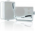 Herdio 3,5-tolline Bluetooth v&auml;lisk&otilde;lar, merek&otilde;lar, 3-kanaliline, 200 W, veekindel, ilmastikukindel v&auml;litingimustes, siseruumides, terrassil, aias, tekil, matkaautos, paadis, terrassil, restoranis (1 paar, valge)