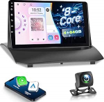 NHOPEEW Qualcomm 8-Core 4+64G-DAB/DAB+ autoraadio Ford Fiesta 2009-2017 - 9-tolline raadio Carplay ja Android Car toega, WiFi ja GPS, DSP ventilaator + tahavaatekaamera