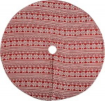 WeRChristmas Fairisle Lumehelbeke j&otilde;ulupuu seelikukaunistus, 122 cm - suur, punane/valge