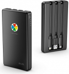 iDiskk 1TB MFi sertifitseeritud 3-in-1 Lightning k&otilde;vaketas iPhone'ile, sisseehitatud 3 kaablit, USB-C k&otilde;vaketas Type-C seadmetele, t&ouml;&ouml;tab uusimate iPhone/iPad/Mac/PC ja USB-C telefonidega (must)